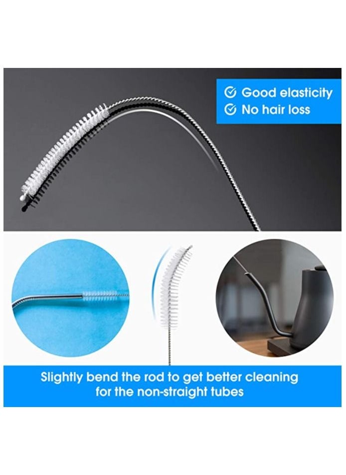 Generic - Baby Bottle and Straws Cleaner Brush Set 10 Pcs Different Sizes With Keyring - Image 1