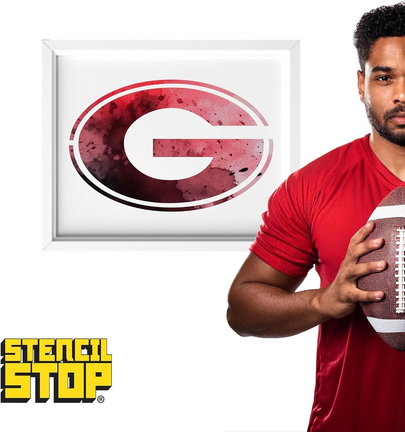 Stencil Stop Georgia Bulldogs Power G Stencil Set – 6 Pack, Two Each in 2, 3, and 4 Inches – Officially Licensed, Reusable Stencils for Face Painting, Scrapbooking, and DIY Crafts – Durable Plastic for Home Decor - Image 5