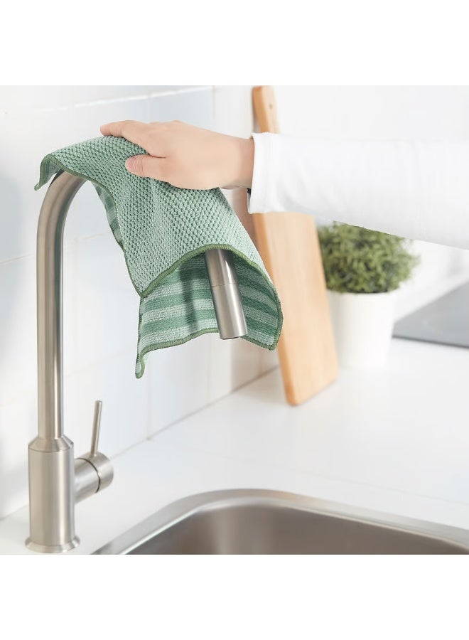IKEA (IKEA) طقم فوط تنظيف مايكروفايبر من إيكيا PEPPRIG – 3 قطع (أخضر، أزرق، أصفر) | ناعمة وسريعة الامتصاص والتجفيف | قابلة لإعادة الاستخدام وآمنة للغسيل في الغسالة | منتج أصلي من إيكيا - Image 5