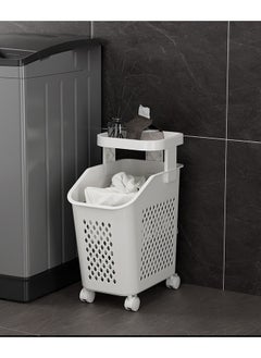 NKX Modern Single Layer Storage Organizer with Wheels And Storage Table  - Image 1