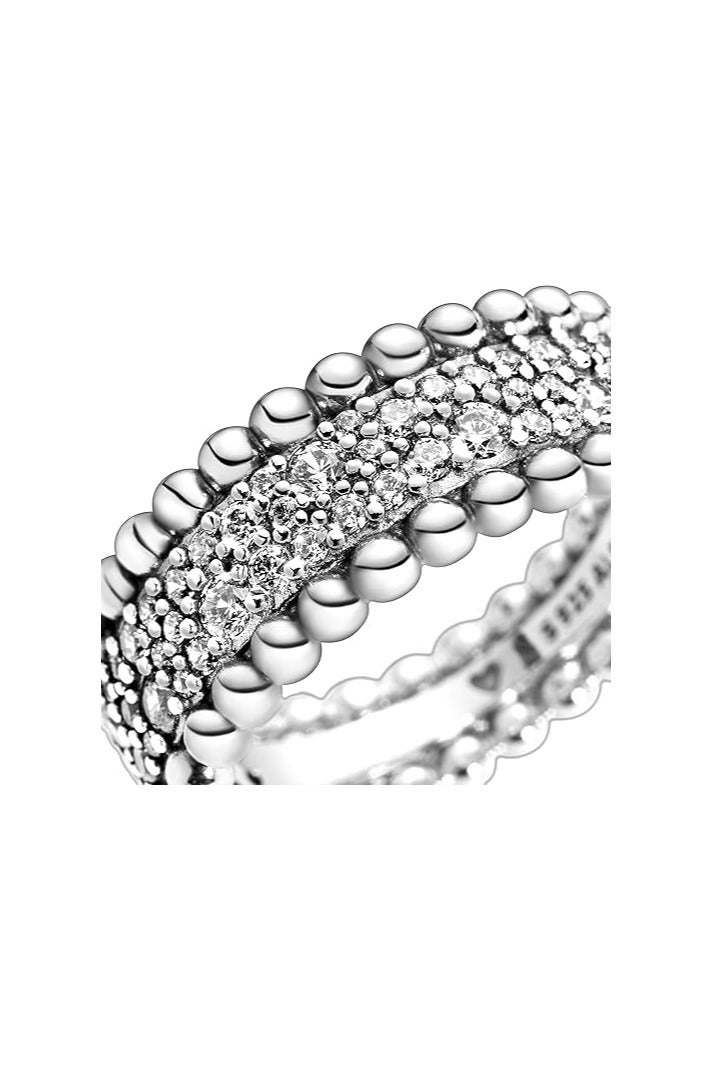 PANDORA Sterling Silver Ring with Clear Cubic Zirconia - Image 2