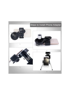 Generic Telescope, 70mm telescopes for Adults Astronomy & Kids & Beginners, 300mm Portable Refractor Travel Telescope (15X-150X) with A Smartphone Adapter& A Wireless Remote, Astronomy Gifts for Kids  - Image 4