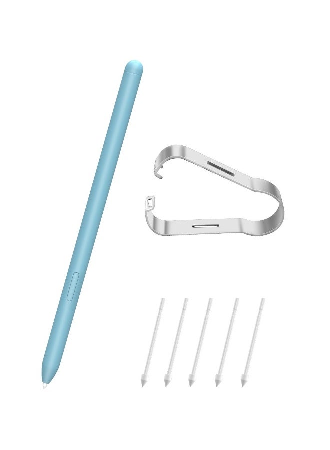 Stylus Pen for Samsung Galaxy Tab S6 Lite/S7 FE /S7+/S8/S8+, Galaxy Note 20, Note 20 Ultra 5G, with 4096 Pressure Sensitivity (Light Blue) - Image 1