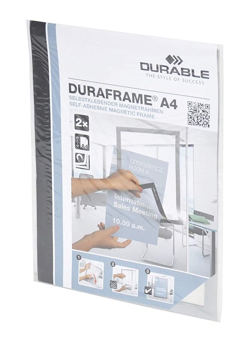 Durable Durable Magnetic Frames (2 Pieces, Metallic Silver, DUMF4872-23)  - Image 3
