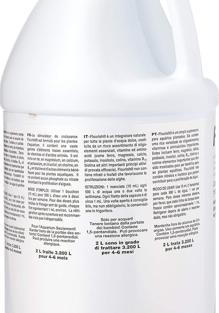 Seachem Flourish Freshwater Plant Supplement - Comprehensive Nutrient Blend for Aquariums, 2L / 67.6 oz - Image 3