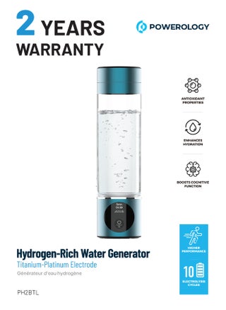Water Generator with Titanium-Platinum Electrode / Hydrogen-Rich / Enhances Hydration / Antioxidant / Rechargeable and Portable Glass H2 Hydrogen Water Bottle/Compact, Efficient Water Generator - Blue - pzsku/Z1B6D4E8B290831CAE61FZ/45/1750422707/5ccaca26-792b-49c9-98c2-33b9852ef8a9