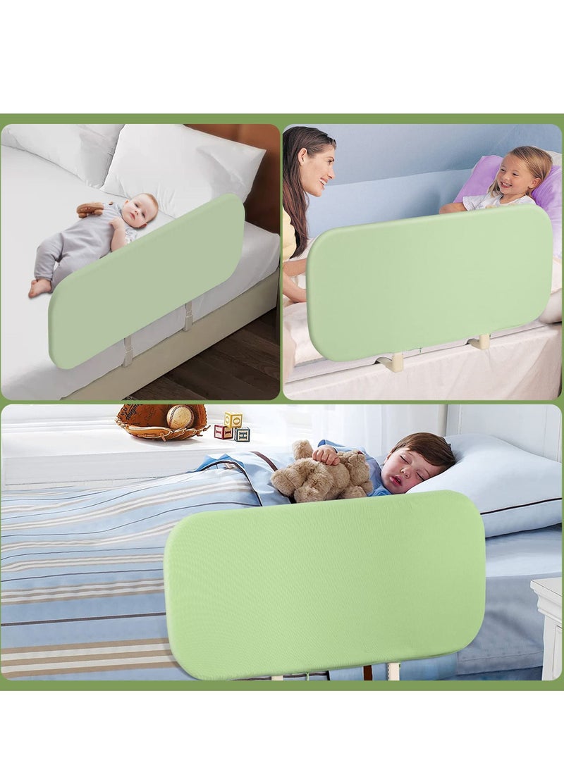1-Piece Toddler Bed Rails Guard Foldable Portable Crib Rail Guard Baby Bed Rail for Toddlers Elderly with Reinforced Anchor Safety for Cribs, Twin, Double, Full-Size Queen and King Bed