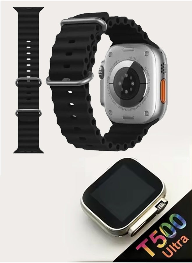 T500 - T500 Ultra Smart Watch With Bluetooth Calling Function Black - Image 1