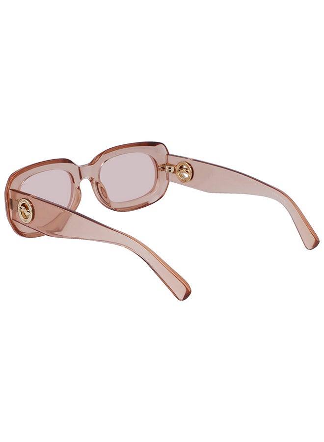 Longchamp نظارة شمسية مستطيلة للحماية من الأشعة فوق البنفسجية للنساء - LO716S-610-5221 - مقاس العدسة: 52 ملم  - Image 3