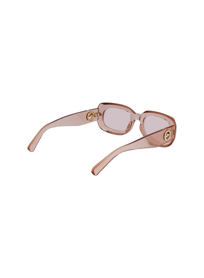 Longchamp نظارة شمسية مستطيلة للحماية من الأشعة فوق البنفسجية للنساء - LO716S-610-5221 - مقاس العدسة: 52 ملم  - Image 5