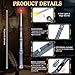 Maikoi Light Up Magic Wizard Wand with Sounds 4 Color Lights Illuminating Witch Toys for Kids Cosplay Party Birthday Gift Silver 2PCS - Image 4
