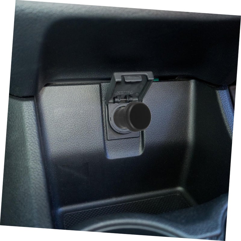 Universal Car Cigarette Lighter Cap Cover Black Dust Protection Easy Installation - Image 5