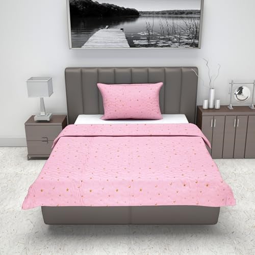 Divine Casa Moon & Stars Kids Single Bed Bedspread – 60x87 Inches – Soft & Cute with 1 Pillow Cover – Dream a Little Dream - Image 2