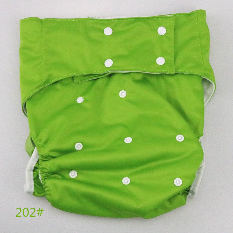 Generic Old man incontinence bag leak-proof Breathable Diapers universal adjustment factory direct adult diapers waterproof washable 202 Green 