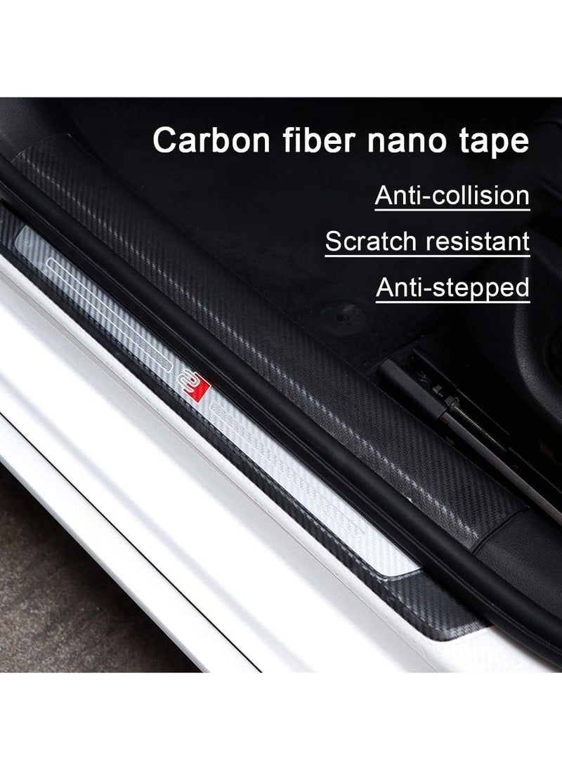 Generic Car Door Edge Guards Door Sill Protector 5D Carbon Fiber Wrap Film Vinyl Automotive Protection Film Anti-Collision Fits for Most Car 3cm*10m  - Image 2
