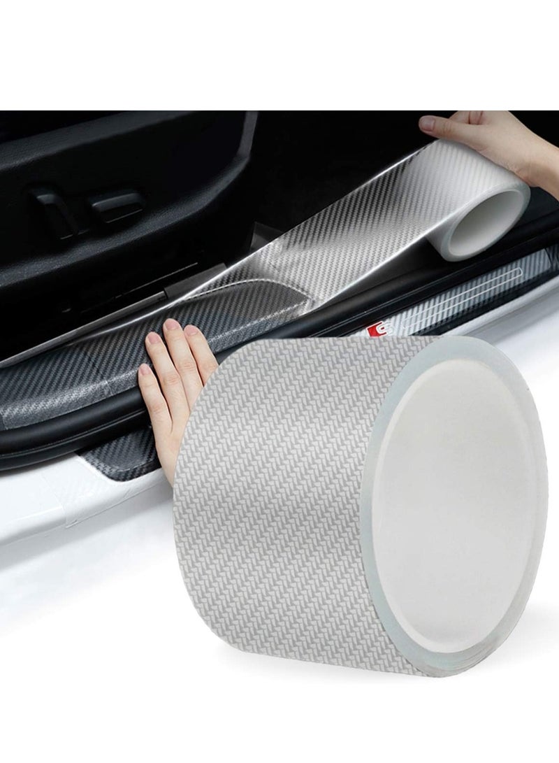 Generic Car Door Edge Guards Door Sill Protector 5D Carbon Fiber Wrap Film Vinyl Automotive Protection Film Anti-Collision Fits for Most Car 3cm*10m  - Image 1