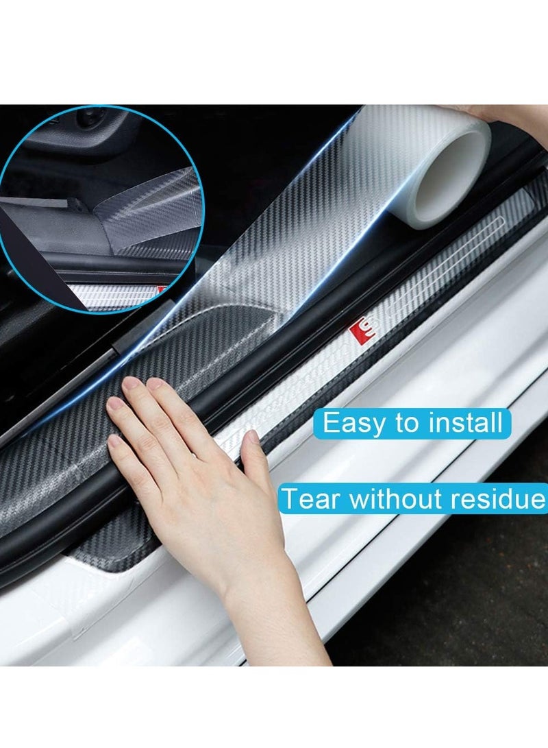 Generic Car Door Edge Guards Door Sill Protector 5D Carbon Fiber Wrap Film Vinyl Automotive Protection Film Anti-Collision Fits for Most Car 3cm*10m  - Image 5
