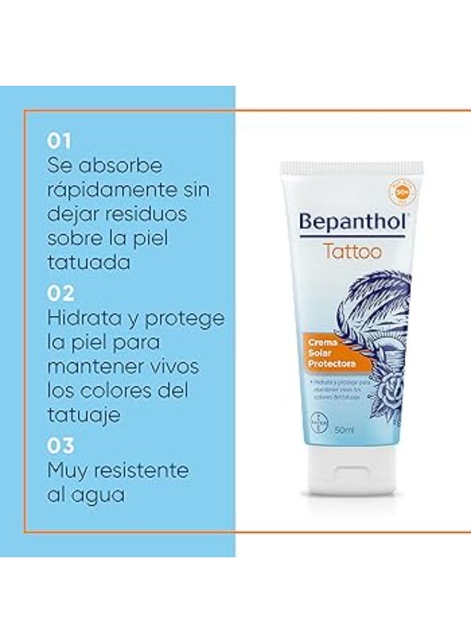 Bepanthen Tattoo Sun Cream SPF50+ 50ml - Image 2
