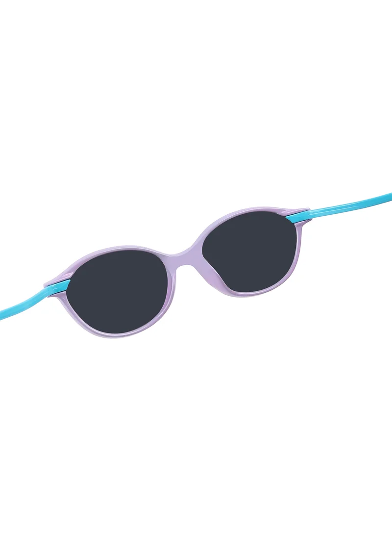 Woggles Stylish Blue & Purple Kids Oval Sunglasses