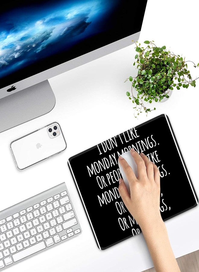 Emvency Mouse Pads Meme Funny Inspirational Quotation Sarcasm Monday Sarcastic Attitude Mousepad 9.5" x 7.9" for Laptop,Desktop Computers Accessories Mini Office Supplies Mouse Mats - Image 3