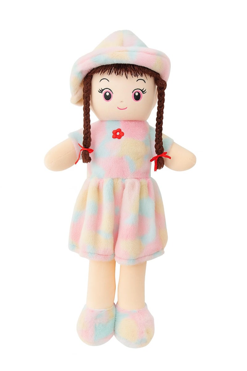 Fun4you Soft Doll for Girls | Cute & Huggable Plush Stuffed Toy | Colorful Cartoon Doll with Hat & Dress Return Gift | Big Kids Soft Toy & Room Décor (Multicolor, 60 cm) - Image 3