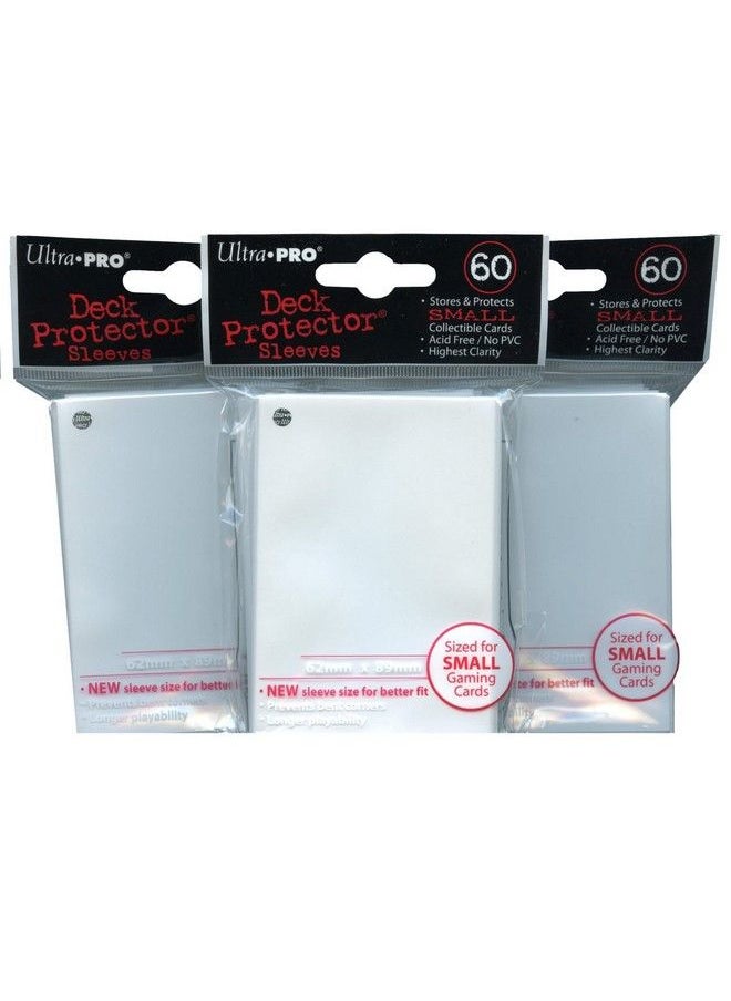 Ultra Pro - Card Supplies Yugioh Sized Deck Protector Sleeves White 60 Count X3 - Image 1
