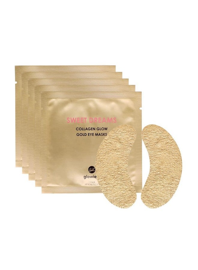 glowiest Sweet Dreams Collagen Glow Gold Eye Masks l Under Eye Patches for Beauty & Self Care Wrinkle Patches l Puffy Eyes and Dark Circles Treatments Collagen, Niacinamide, Hyaluronic Acids, Peptides - Image 1