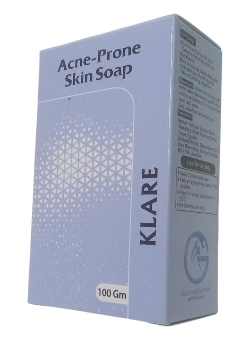 Klare Bar Acne-Prone Skin Soap 100 g - Image 2
