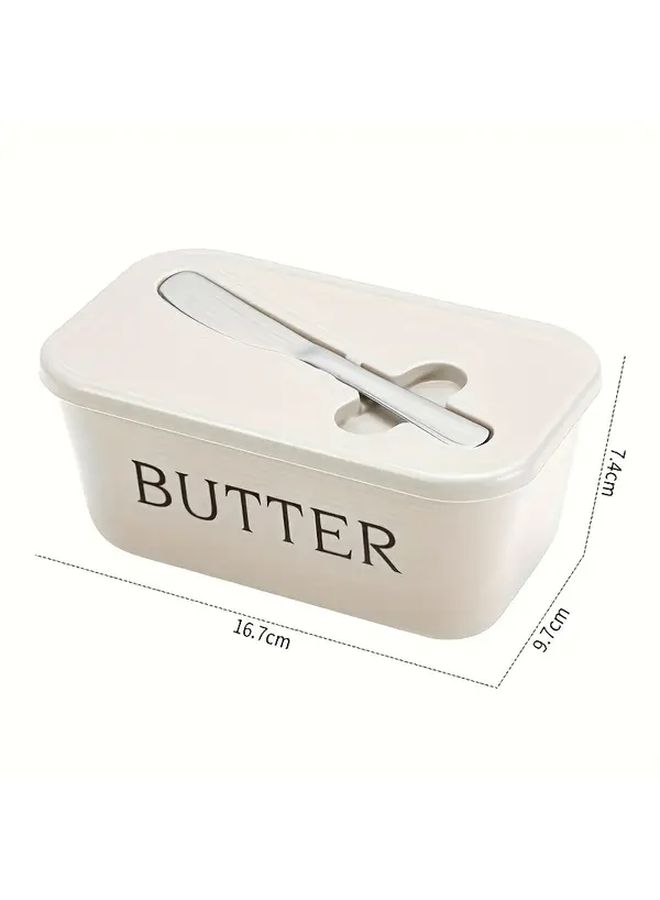 Large Grey Butter Dish Premium Food Grade PP Durable Easy Clean Butter Keeper Countertop Freshness Preservation - Image 4