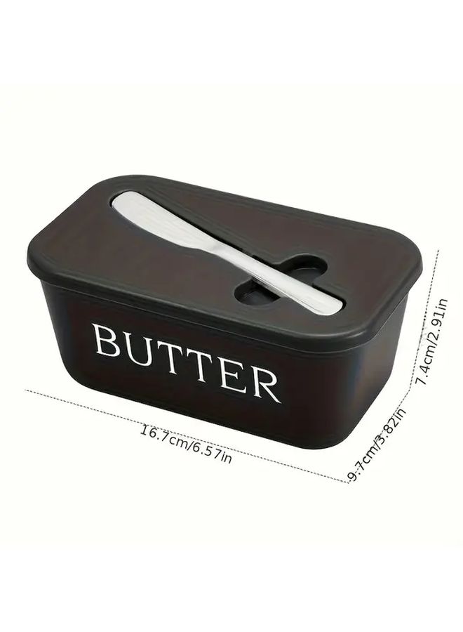 Large Grey Butter Dish Premium Food Grade PP Durable Easy Clean Butter Keeper Countertop Freshness Preservation - Image 3