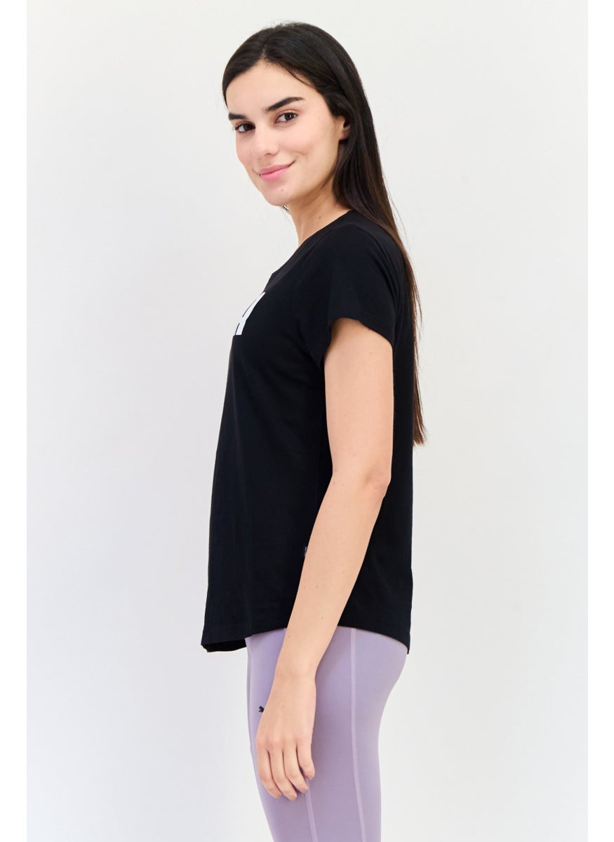 PUMA Women Sportswear Fit Short Sleeve Outdoor Top, Black  - Image 4
