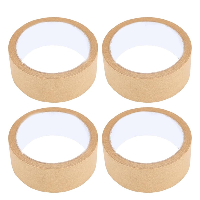 Brown Waterproof Masking Tape 35mm x 20m for Painting Walls Auto House 5 Pack - Image 1