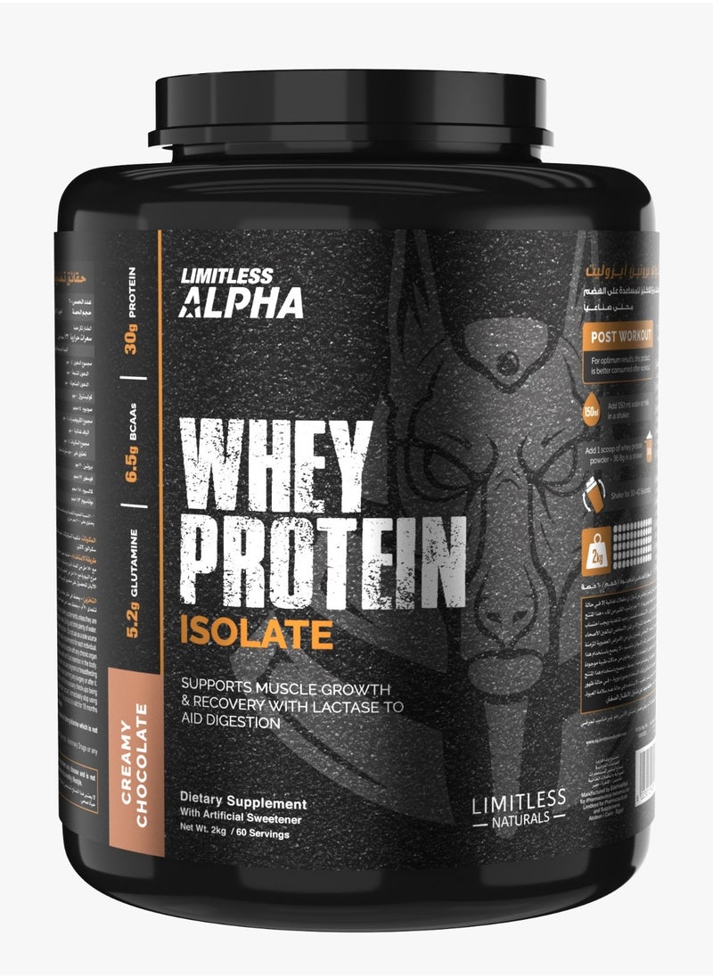 LIMITLESS Alpha Whey Protein Isolate - Creamy Chocolate 2 KG 