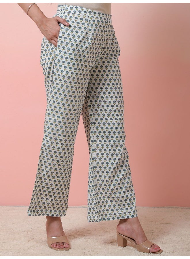 AKS Ethnic Motifs Embroidered Chanderi Silk Kurta With Palazzos & Dupatta - Image 3