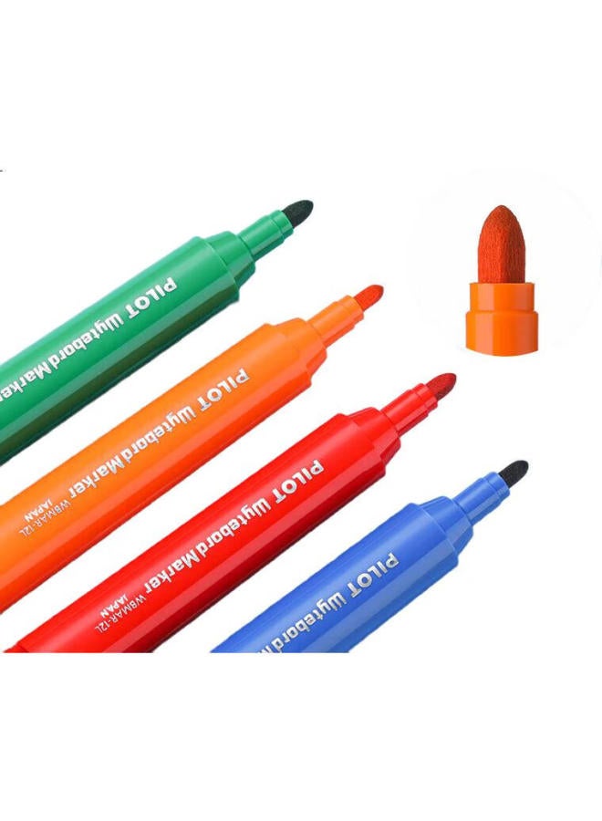 Pilot Large Capacity Whiteboard Marker, Water-Based Erasable, Thick Barrel Marker, Logistics Marker, Wbmar-12L Black Single Pack - Image 3