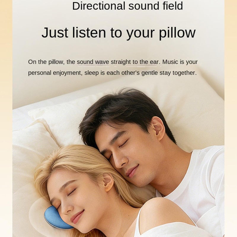 White Noise Pillow Speaker With Bone Conduction For Side Sleepers Kids Home Travel - Image 4