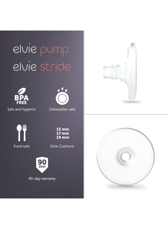 Elvie - Nipple Cushions - 19mm - Soft Silicone to Enhance fit for Improved Comfort and Efficiency - Accessories & Breastfeeding Essentials - BPA Free, Dishwasher Safe - 2 Count - Image 2