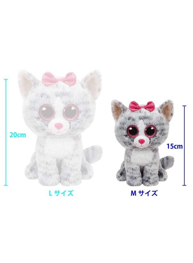 Ty Kiki Grey Cat Plush, Regular - Image 3