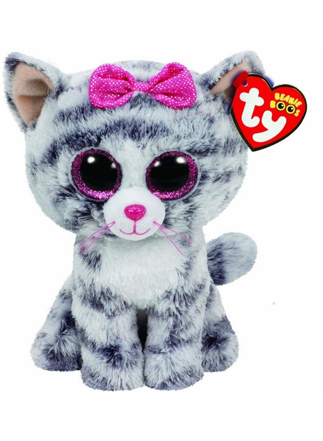 Ty Kiki Grey Cat Plush, Regular - Image 2