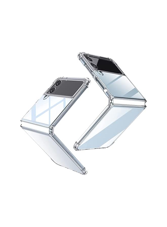 YoYoTech Compatible with Galaxy Z Flip 4 Case,Anti Yellow- Ultra-thin Slim Fit Four Corner Airbags Protection Samsung Galaxy Z Flip 4 5G 2022-Clear