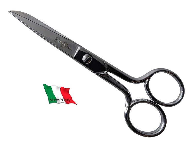 Ultima 5 Inch Dress Maker Scissors – Drop Forged Carbon Steel Dressmaker’s Sheers, Chrome Plated with Straight Handles, Made in Italy - Image 1