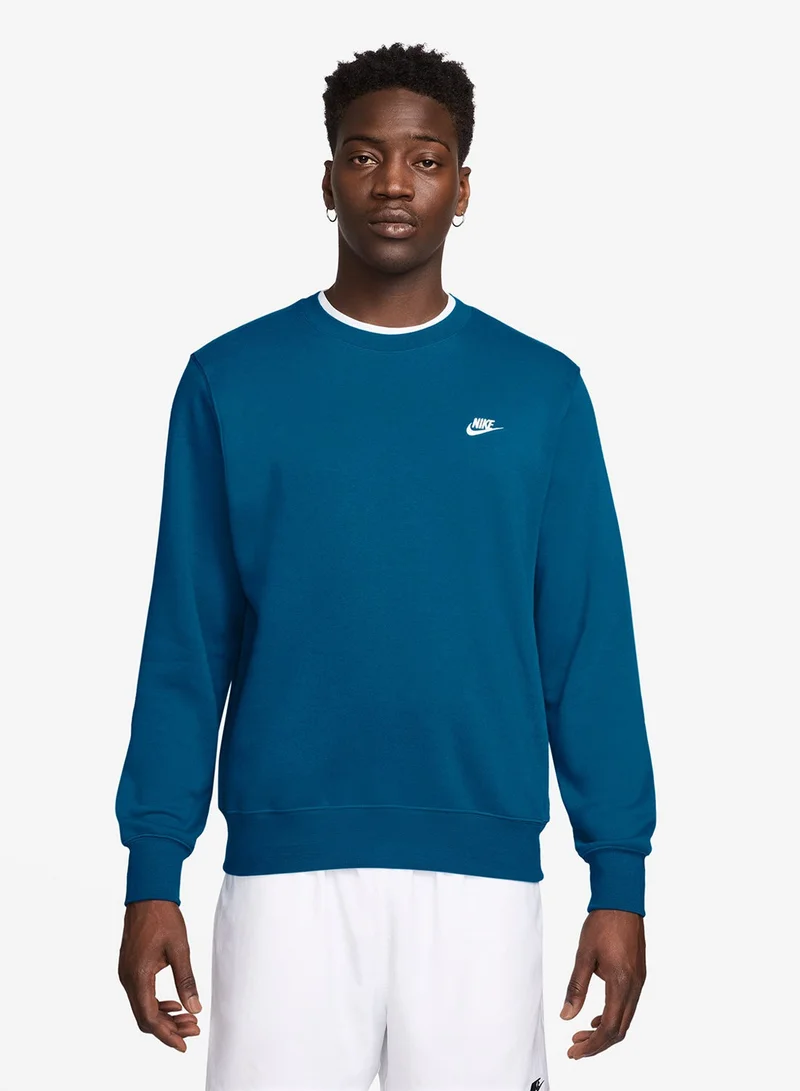 نايكي سويت شيرت كلوب بي بي بياقة دائرية