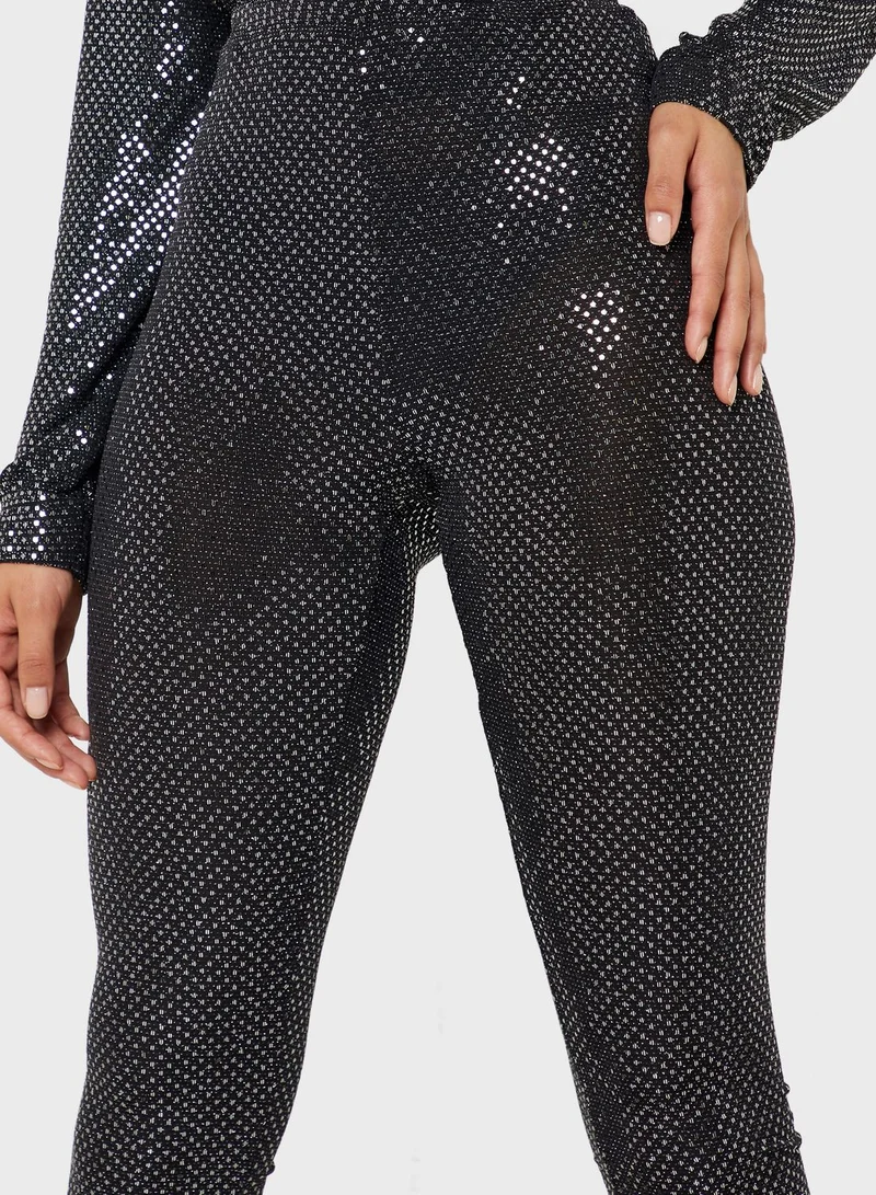 NOISY MAY High Waist Sheeny Leggings