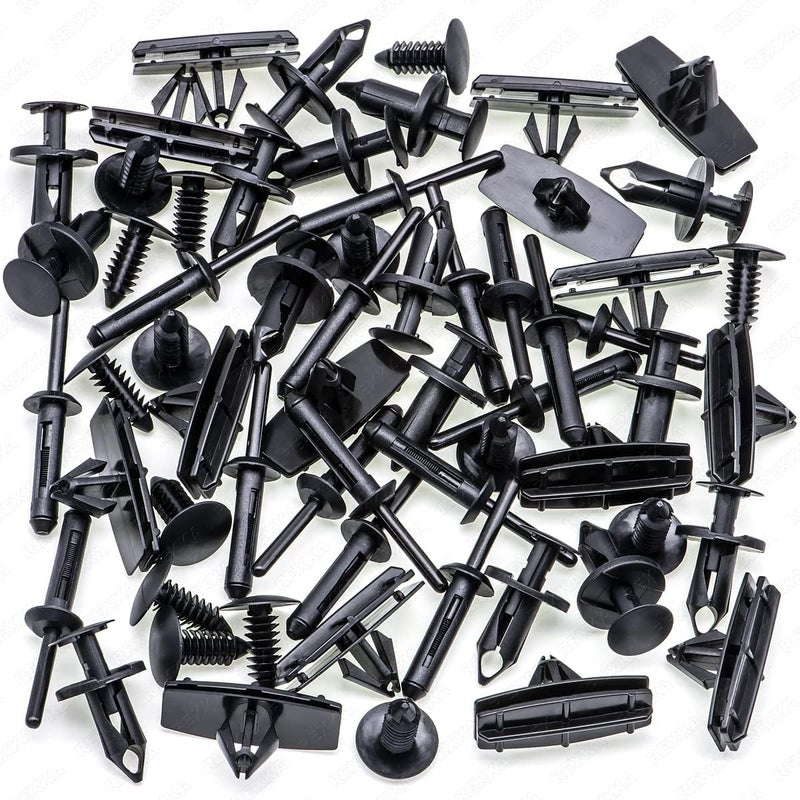 Rexka 60pcs Grille Fender Flare Hardware Kit for 2007-2018 Jeep Wrangler JK & Unlimited JK 68039280AA 6030441 6506007AA 6503598 - Image 2