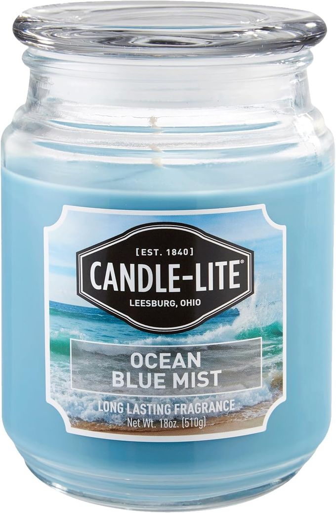 CANDLE-LITE Ocean Blue Mist Candle, 18 oz - Image 4