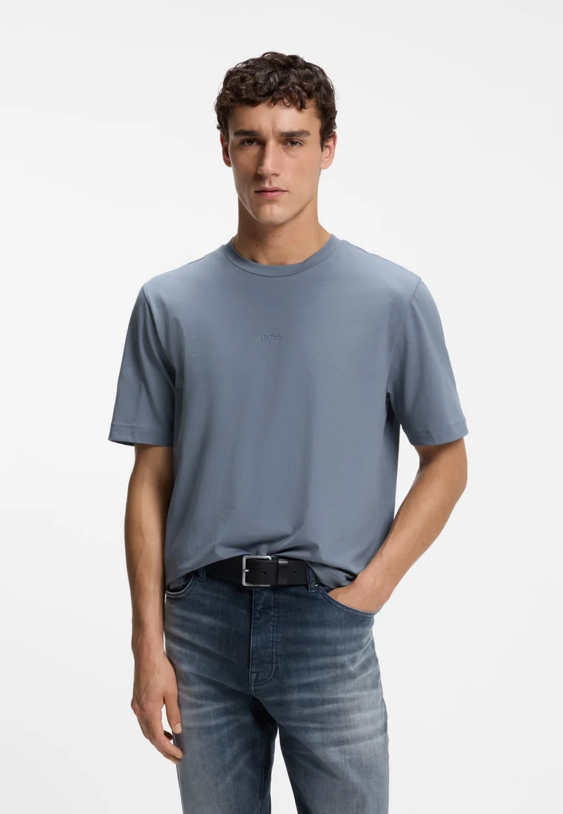 Relaxed-fit T-shirt with a layered logo print