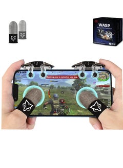 سارافوكس طقم مشغل الهاتف المحمول Sarafox Wasp K5 مع بطارية للاطلاق التلقائي مزود بـ 4 أزرار متعددة الوظائف + أطراف أصابع احترافية للاعبين  - Image 1