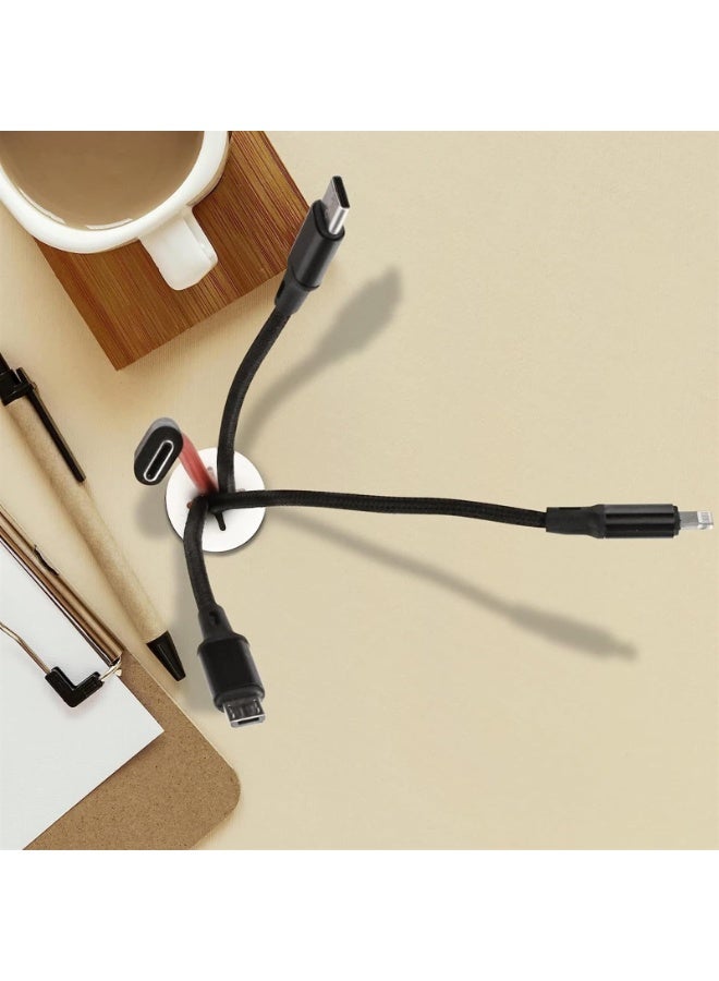 12 Pcs Cable Cord Grommet, 3/4" Silicone Cable Grommet, Wire Hole Cover Cable Management Wire Organizer Cable Pass Through Desk Grommet for Table, Computer Desk, Office, Home - Image 3