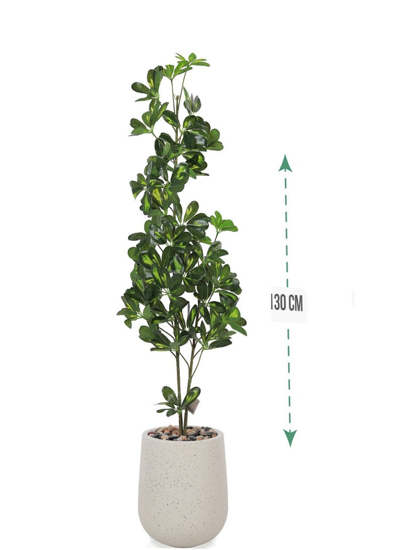 co arma Artificial Schefflera tree, height (130 cm), plastic pot 