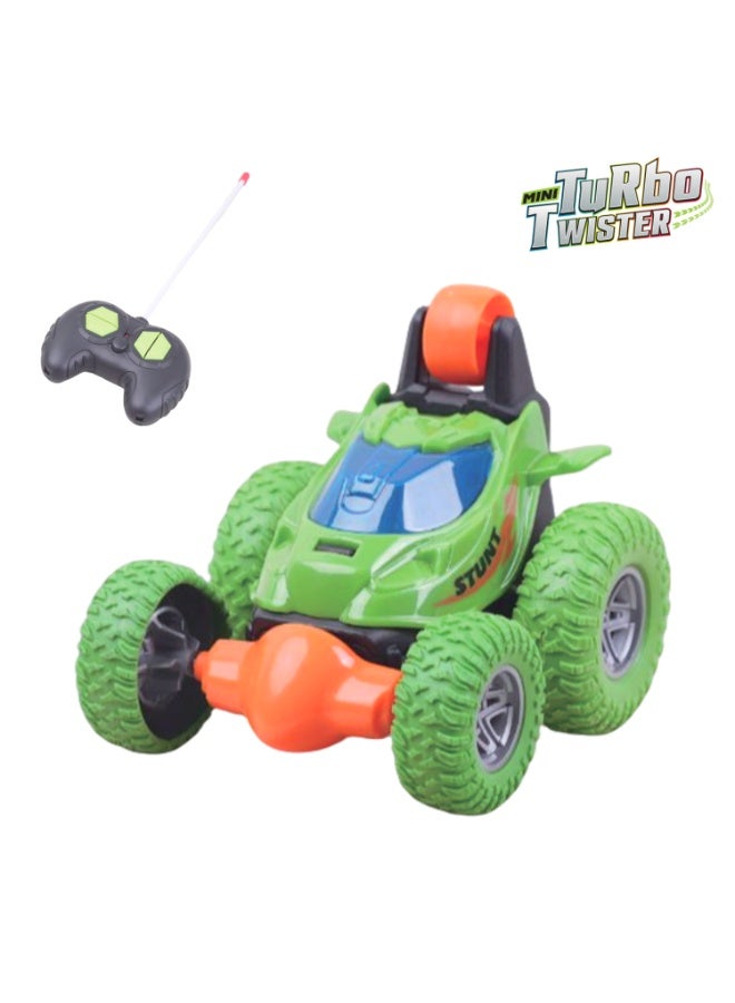 Mini Machines Mini R/C Turbo Twister (Green/Blue) |  360 Degree Rotate & Stunt | 1.64 Scale | Multi Directional | Colorful Lights |  R/C 4 Channel | Age 3+ - Image 2